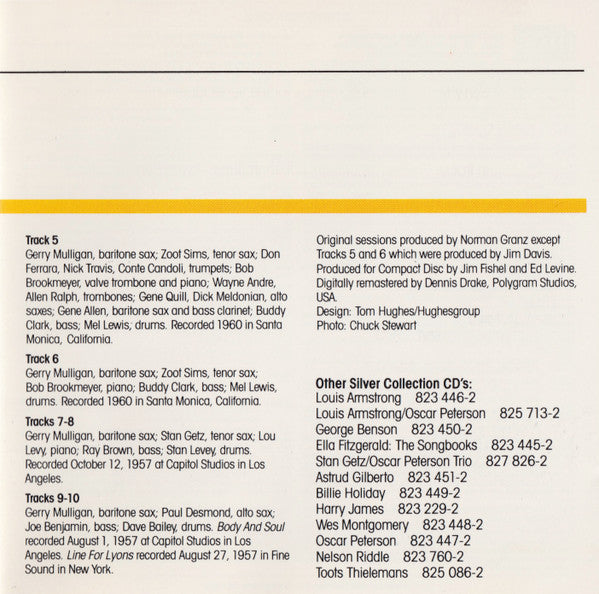 Gerry Mulligan : Gerry Mulligan Meets The Saxophonists (CD, Comp, RM)