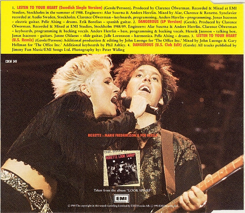 Roxette : Listen To Your Heart / Dangerous (CD, Single)