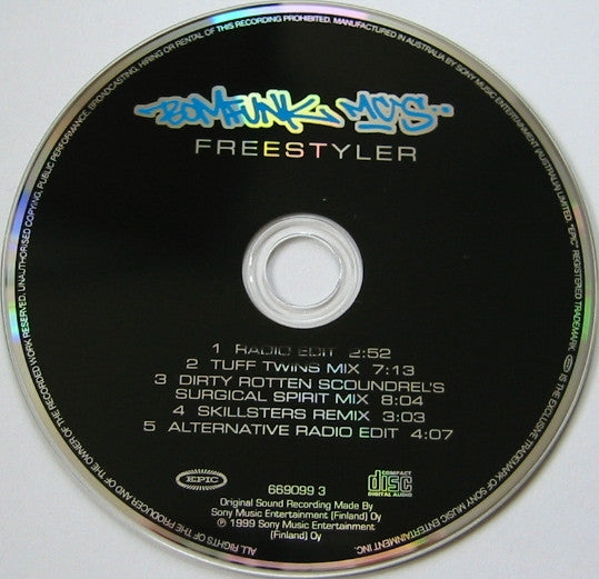 Bomfunk MC's : Freestyler (CD, Single)
