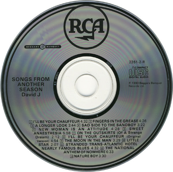 David J : Songs From Another Season (CD, Album)