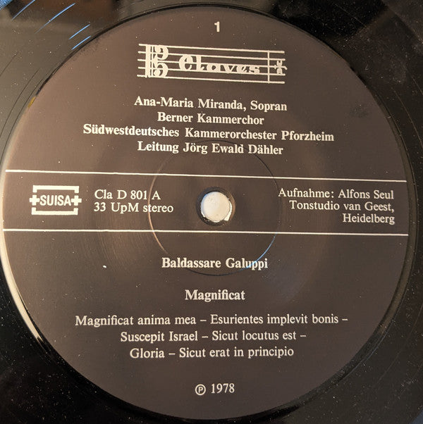 Baldassare Galuppi / Antonio Vivaldi : Magnificat / Gloria (LP)