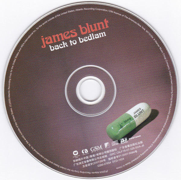 James Blunt : Back To Bedlam (CD, Album)