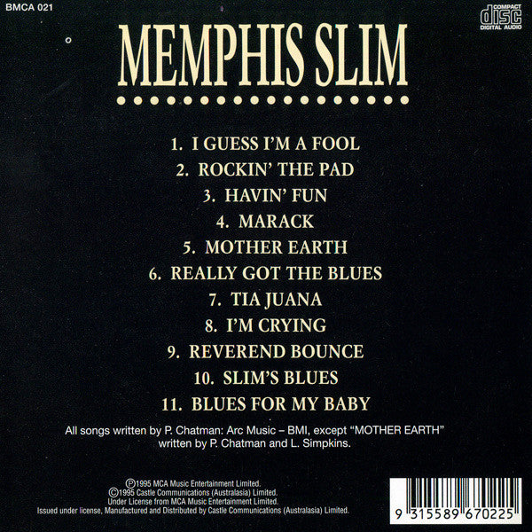 Memphis Slim : Memphis Slim (CD, Album, RE)