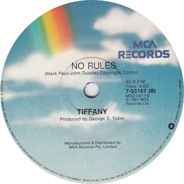 Tiffany : I Think We're Alone Now (7", Single)