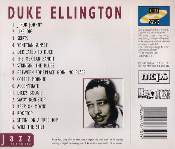 Duke Ellington : Duke Ellington (CD, Album, Comp)
