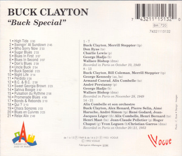 Buck Clayton : Buck Special (CD, Comp)