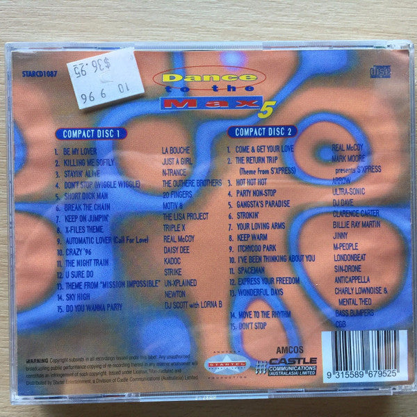 Various : Dance To The Max 5 (30 Maximum Dance Hits) (2xCD, Comp)