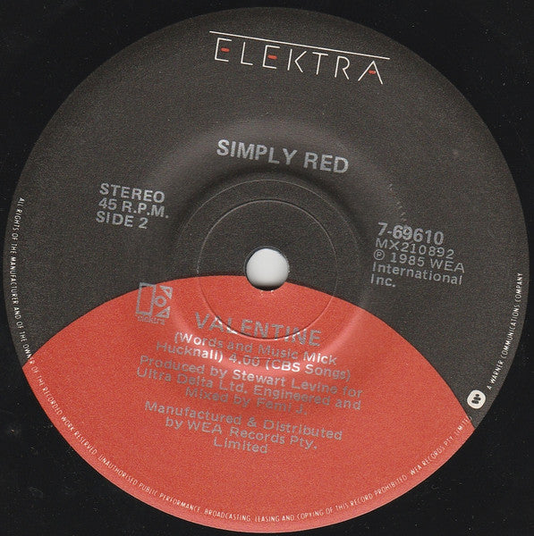 Simply Red : Come To My Aid (7", Single)