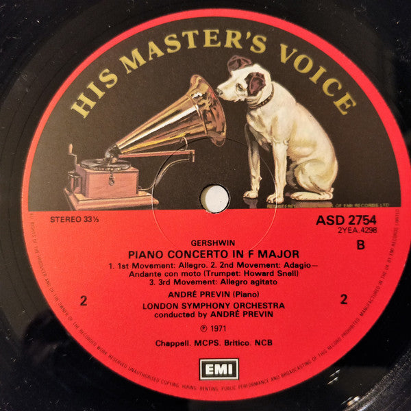 André Previn - London Symphony Orchestra : Previn Plays Gershwin (LP, Album, RP)