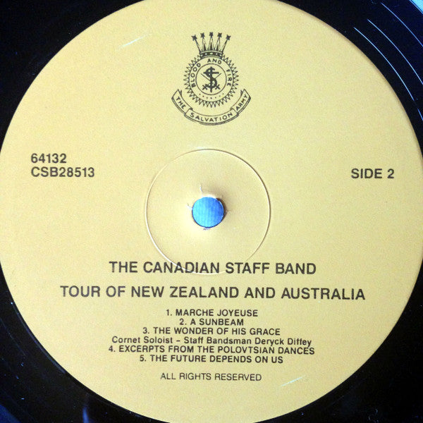 The Canadian Staff Band Of The Salvation Army : Tour Of New Zealand And Australia (LP, Album, Dig)