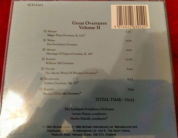 Various, Simfonični Orkester RTV Ljubljana, Anton Nanut, Marko Munih : Great Overtures Volume II (CD, Comp)