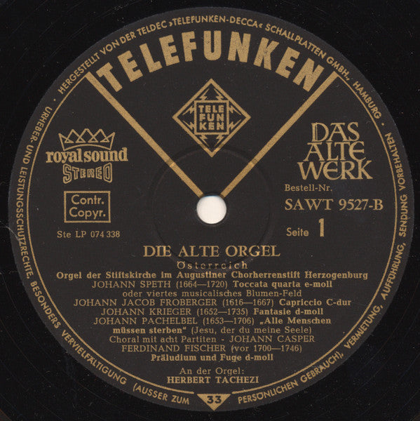 Herbert Tachezi : Österreich - Augustiner Chorherrenstift, Herzogenburg, Franzikanerkirche in Wien (LP)