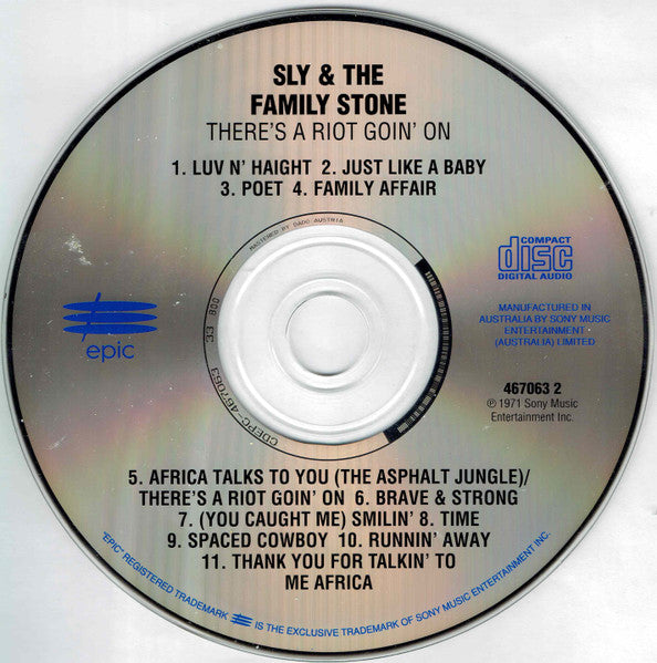 Sly & The Family Stone : There's A Riot Goin' On (CD, Album, RE)