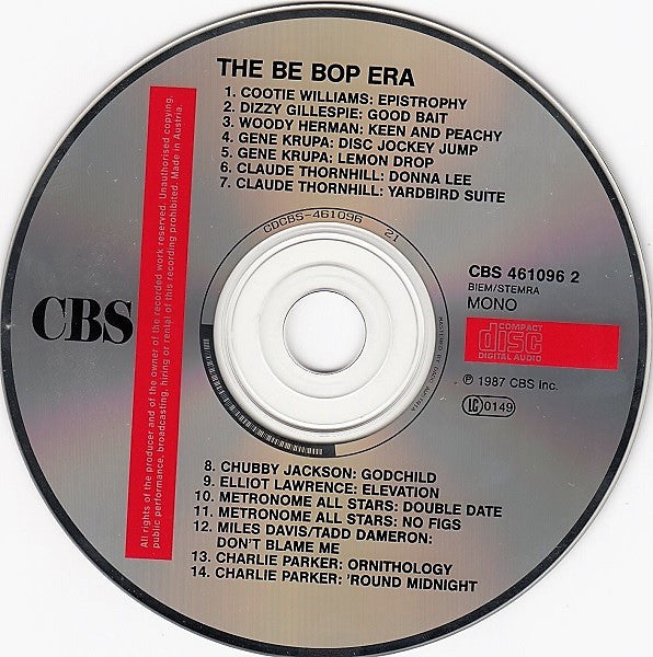 Various : The Bebop Era (CD, Comp, Mono, RM)