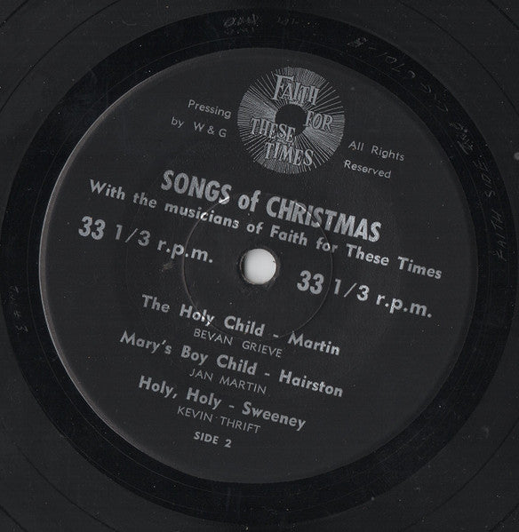 Faith For These Times Singers : Songs Of Christmas (7", EP)