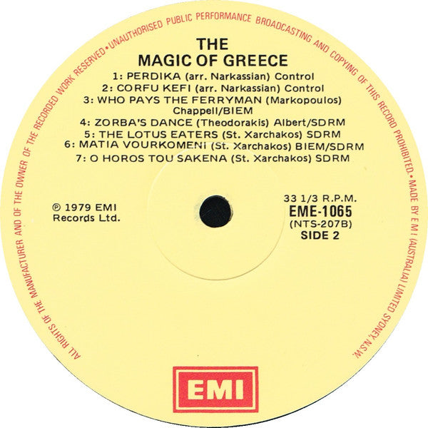 Various : The Magic Of Greece (LP, Comp, Club)