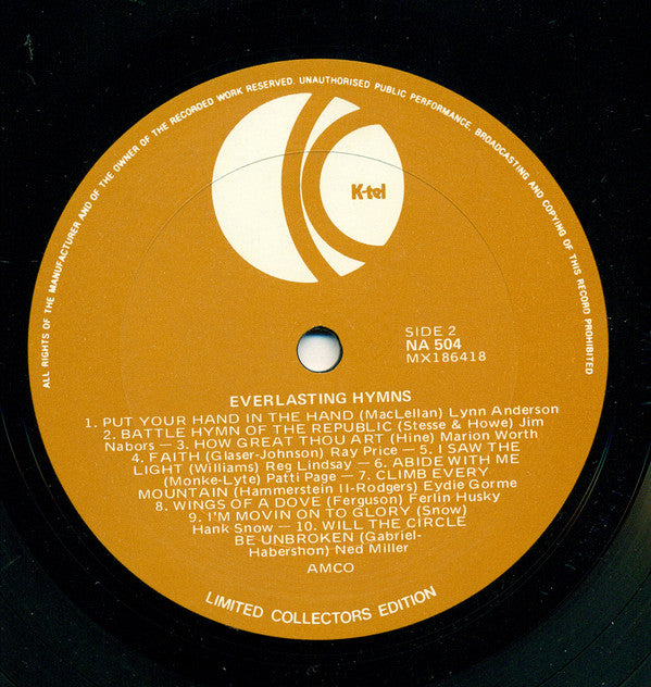 Various : Everlasting Hymns (LP, Comp)