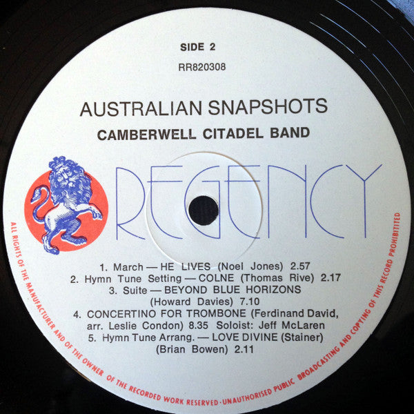 Camberwell Citadel Band* : Australian Snapshots (LP, Album)