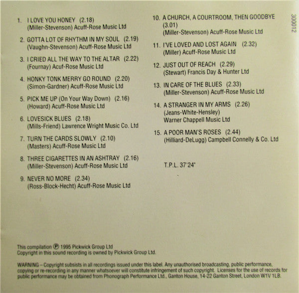 Patsy Cline : Rhythm 'N' Country (CD, Comp)