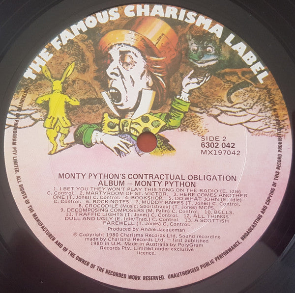 Monty Python : Monty Python's Contractual Obligation Album (LP, Album)