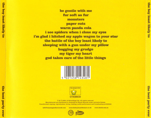 The Boy Least Likely To : The Best Party Ever (CD, Album)