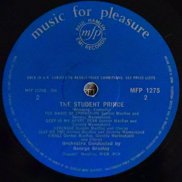 Gordon MacRae And Dorothy Warenskjold : The Student Prince (LP, Album)