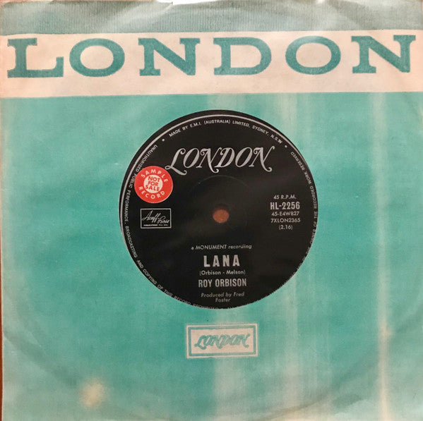 Roy Orbison : Lana (7", Single)
