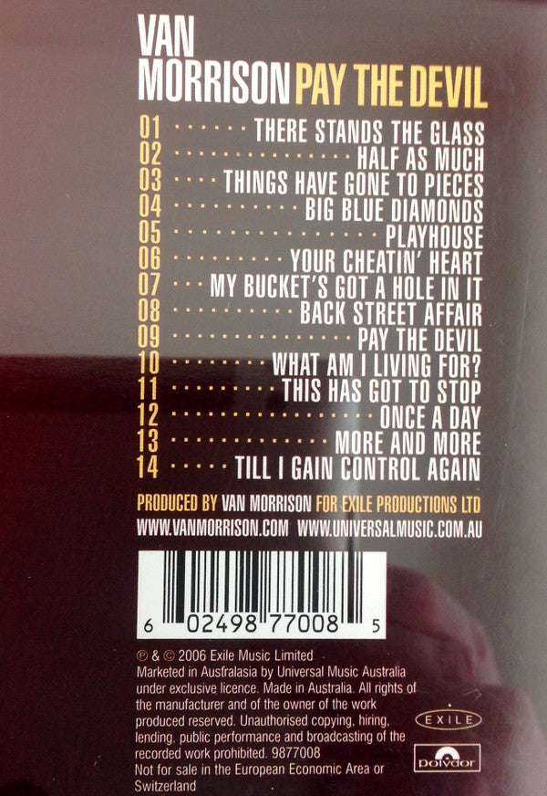 Van Morrison : Pay The Devil (CD, Album)