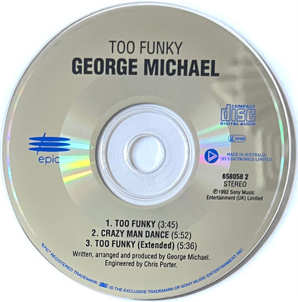 George Michael : Too Funky (CD, Single)