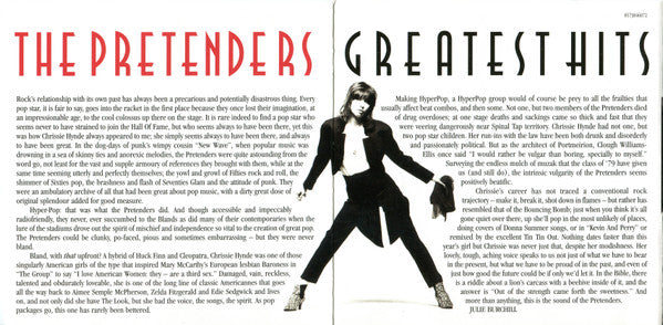 The Pretenders : Greatest Hits (CD, Comp)