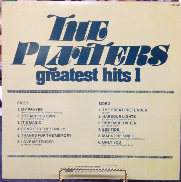 The Platters : Greatest Hits 1 (LP, Comp)