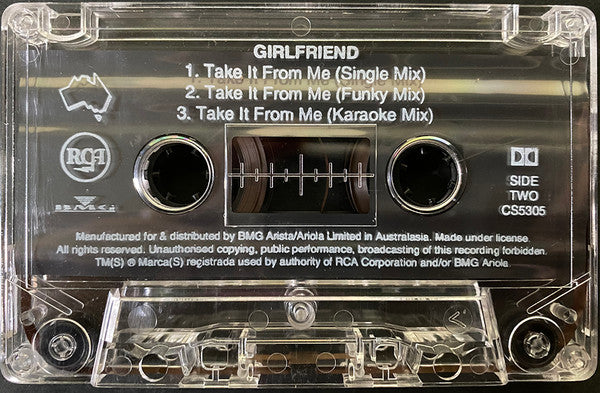 Girlfriend (4) : Take It From Me (Cass, Single)