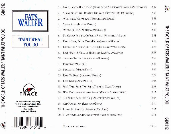 Fats Waller : 'Taint what you do (CD, Comp)