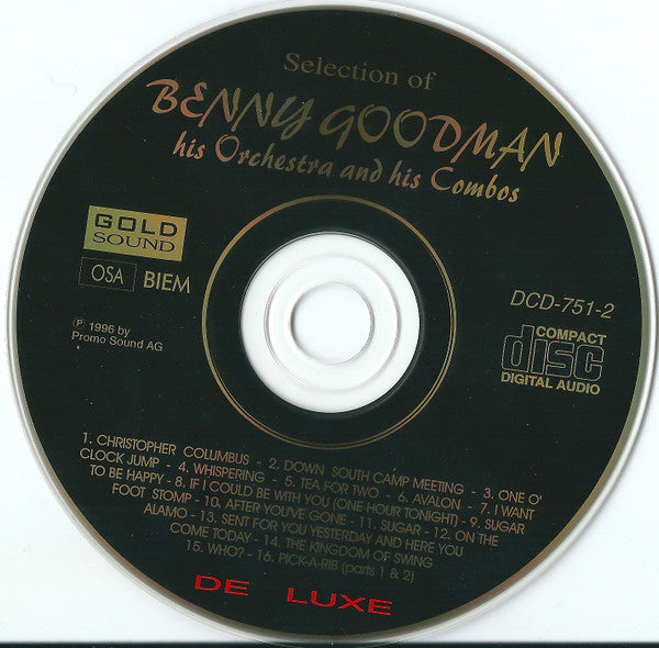 Benny Goodman : Selection Of Benny Goodman (His Orchestra And His Combos) (2xCD, Comp)