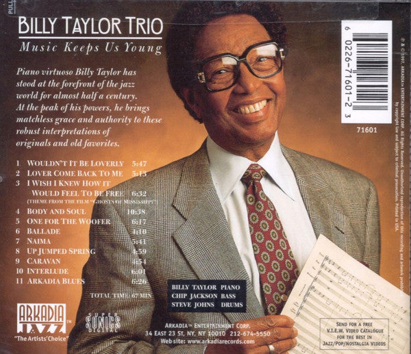 Billy Taylor Trio : Music Keeps Us Young (CD, Album)
