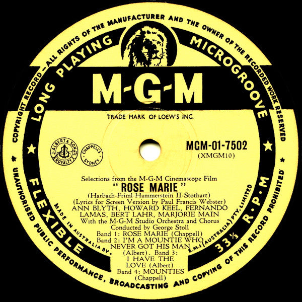 Various : Rose Marie (10", Album)