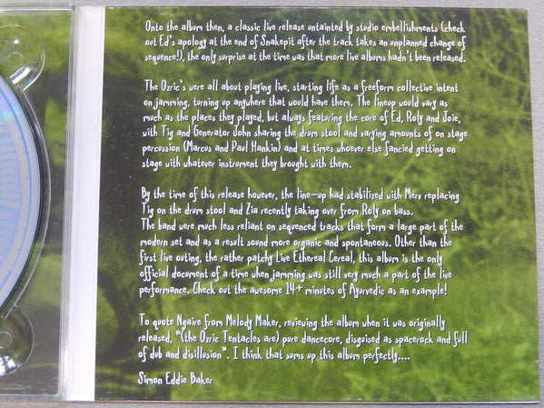 Ozric Tentacles : Live Underslunky (CD, Album, RE, Dig)