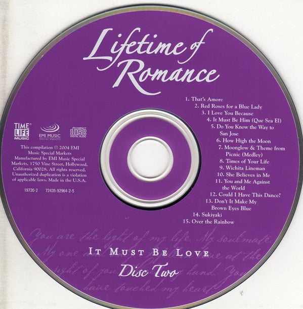 Various : Lifetime Of Romance - It Must Be Love (2xCD, Comp)