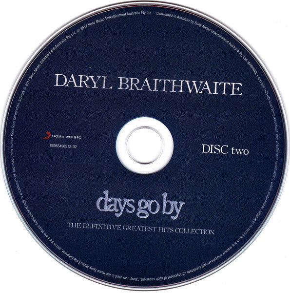 Daryl Braithwaite : Days Go By (The Definitive Greatest Hits Collection) (2xCD, Comp)