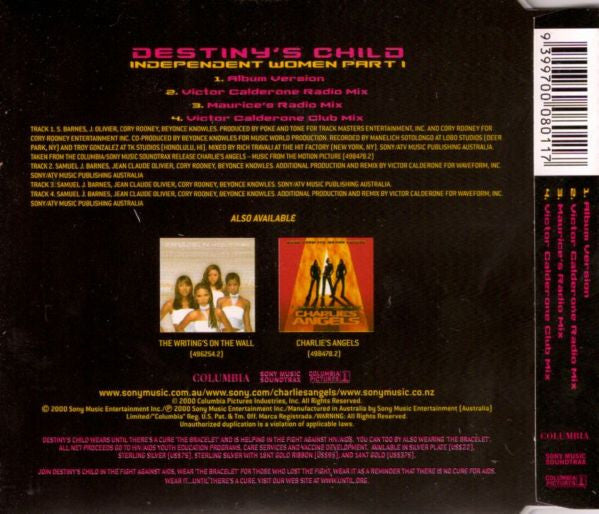 Destiny's Child : Independent Women Part I (CD, Single)