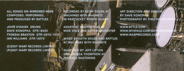 Battles : Mirrored (CD, Album, RP, Dig)