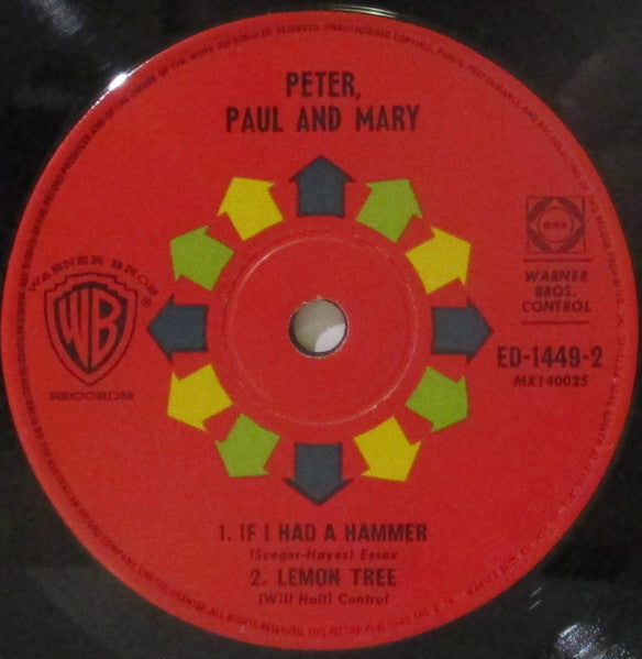 Peter, Paul & Mary : Peter, Paul And Mary (7", EP)