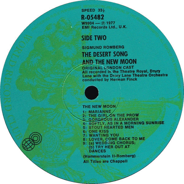 Sigmund Romberg : The Desert Song and The New Moon (Original London Casts) (LP, Album, Comp, Mono, Club)