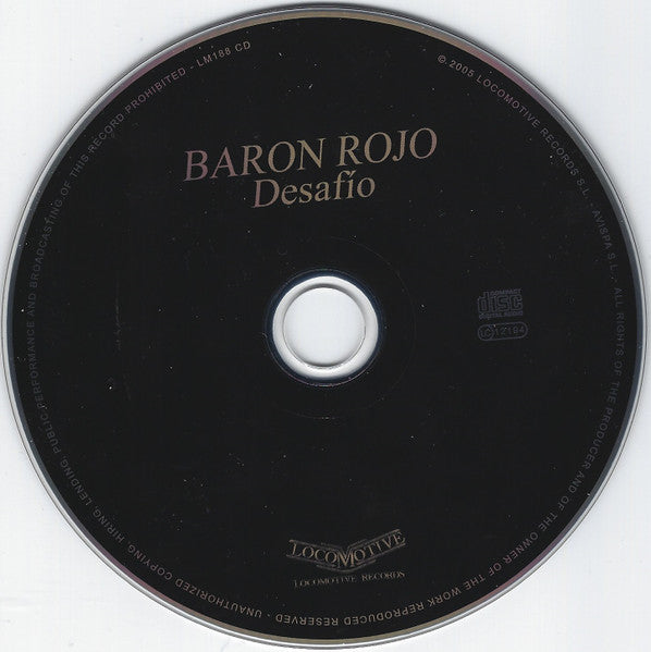 Barón Rojo : Desafio (CD, Album, Promo, RE)