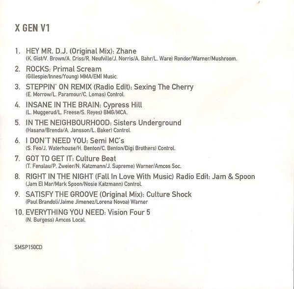 Various : X Gen Volume 1 (CD, Comp)