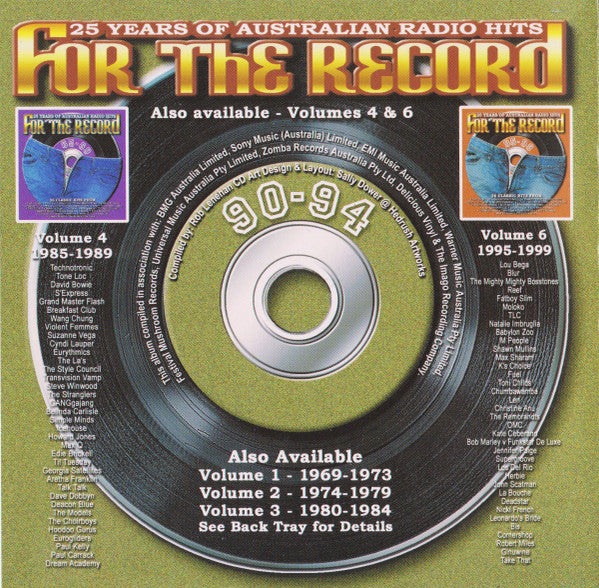 Various : For The Record Volume 5 25 Years Of Australian Radio Hits 90-94 (2xCD, Comp)
