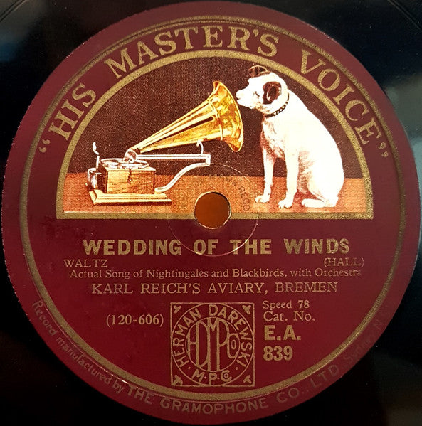 Karl Reich's Aviary, Bremen* : Très Jolie / Wedding Of The Winds (Shellac, 10")