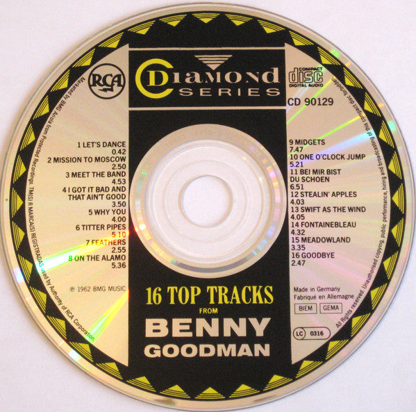 Benny Goodman : 16 Top Tracks (CD, RE, RM)