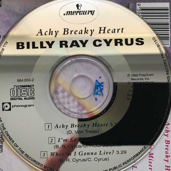 Billy Ray Cyrus : Achy Breaky Heart (CD, Single)