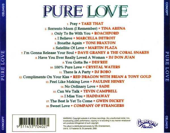 Various : Pure Love (CD, Comp)
